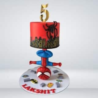 Spider Man Anti- Gravity Cake