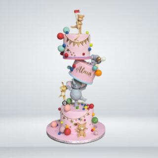 Elephant Theme Anti- Gravity Cake