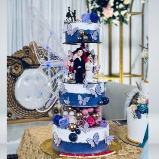 Kinetic Butterfly Wings Cake