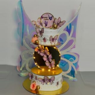 Kinetic Butterfly Wings Cake