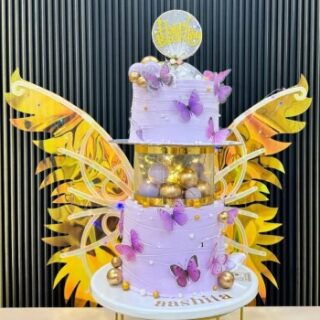 Kinetic Butterfly Wings Cake