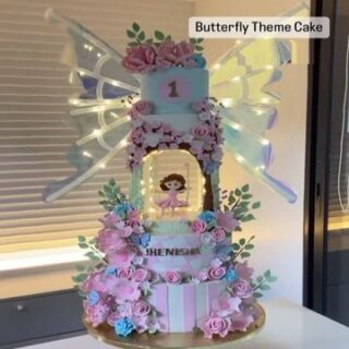 Kinetic Butterfly Wings Cake