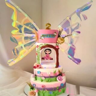 Kinetic Butterfly Wings Cake